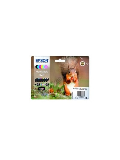Multipack cartucho tinta epson 378 c13t37884010 6 colores foto claria 378 ardilla