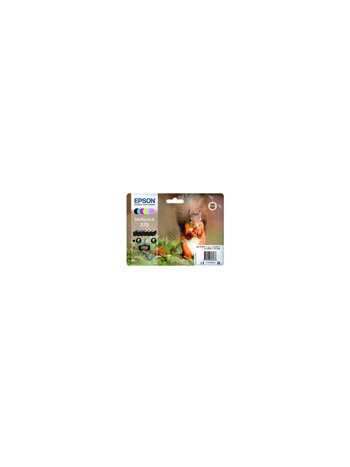 Multipack cartucho tinta epson 378 c13t37884010 6 colores foto claria 378 ardilla Multipack cartucho tinta epson 378 c13t37884010 6 colores foto claria 378 ardilla