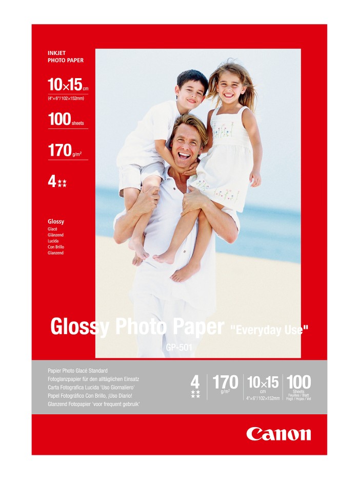 Papel fotografico canon gp - 501 10x15cm 100 hojas Papel fotografico canon gp - 501 10x15cm 100 hojas