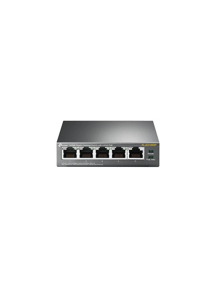 Switch 5 puertos 10 - 100 - 1000 4 ptos poe 56w tp - link Switch 5 puertos 10 - 100 - 1000 4 ptos poe 56w tp - link