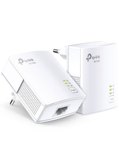 Kit de adaptadores powerline tp - link tl - pa7017 kit gigabit av1000