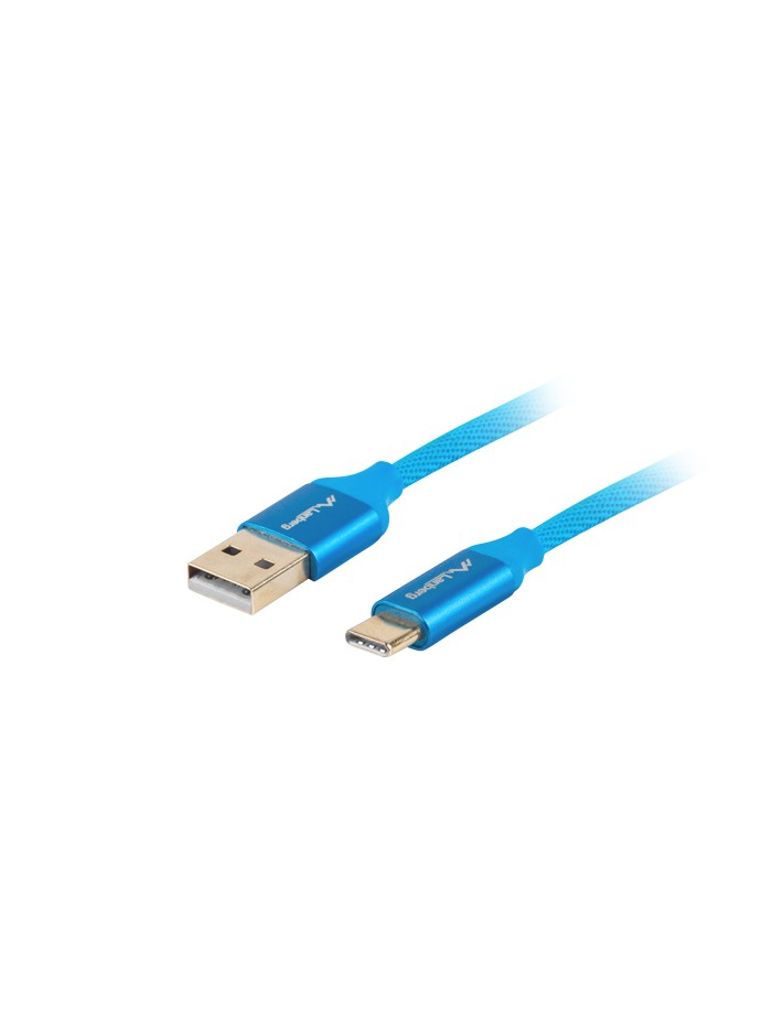Cable usb lanberg 2.0 macho - usb tipo c macho quick charge 3.0 1m azul Cable usb lanberg 2.0 macho - usb tipo c macho quick charge 3.0 1m azul