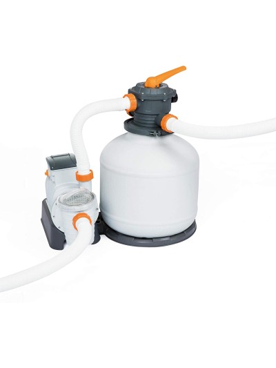 Bestway 58486 - bomba de filtro de arena flowclear de 9800 l - h para piscinas fuera tierra