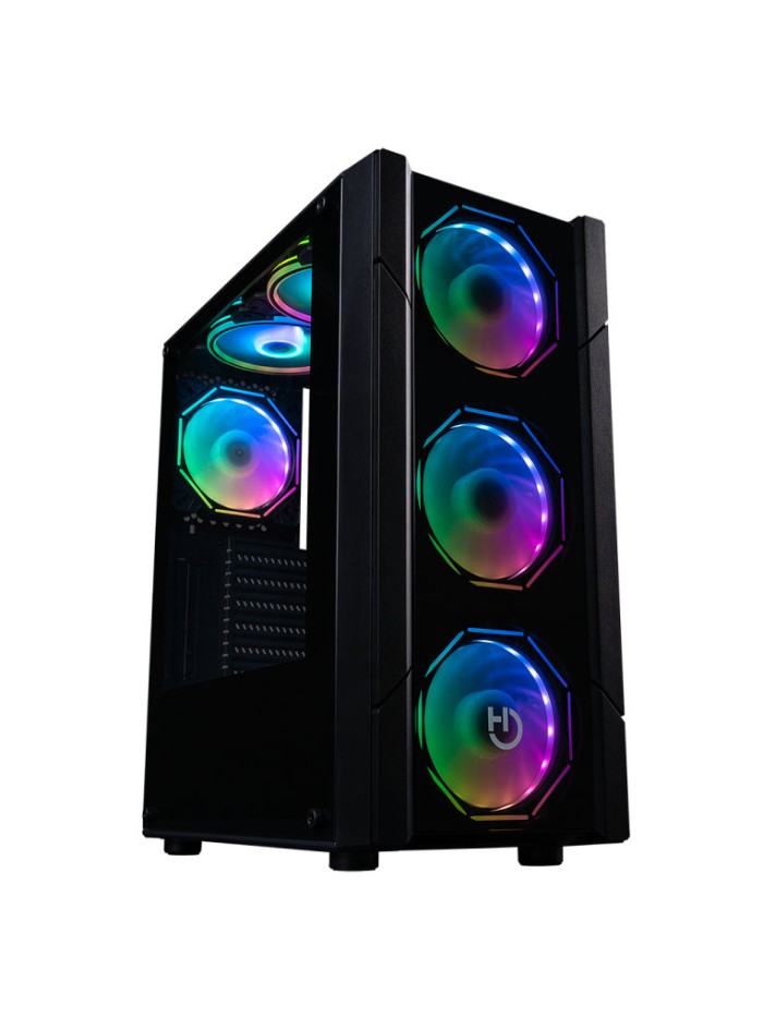 Caja ordenador gaming hiditec atx v30 argb cristal templado Caja ordenador gaming hiditec atx v30 argb cristal templado
