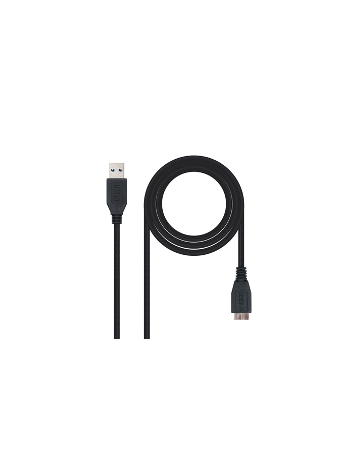 Cable usb 3.0 tipo a a micro usb tipo b nanocable 2m - macho - macho - negro Cable usb 3.0 tipo a a micro usb tipo b nanocable 2m - macho - macho - negro