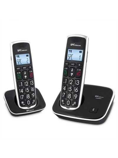 Telefono inalambrico spc dect comfort kaiser duo negro