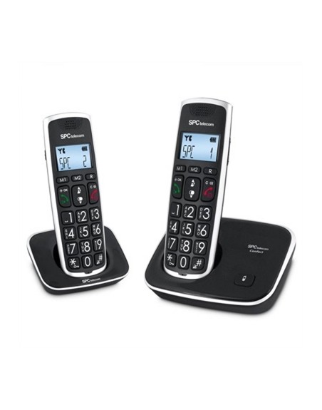 Telefono inalambrico spc dect comfort kaiser duo negro