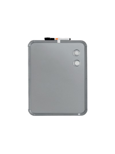 Pizarra nobo magnetica para el hogar acero marco slim plata 280x360 mm