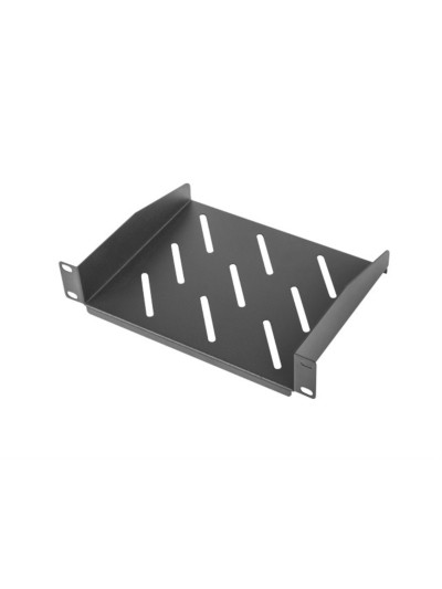 Bandeja fija lanberg 1u 254 x 180 mm carga maxima 20kg rack de 10 pulgadas negro