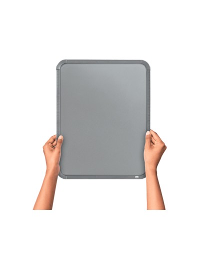 Pizarra nobo magnetica para el hogar acero marco slim plata 280x360 mm