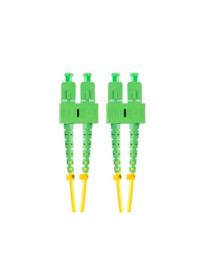 Latiguillo fibra optica sc - apc lanberg 2m mono duplex g657a1 lszh amarillo