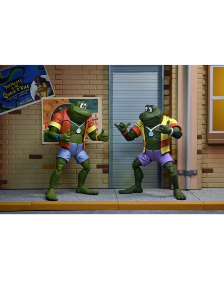 Pack 2 figuras neca ranas napoleon & atilla 18 cm scale action figure tmnt cartoon re - run