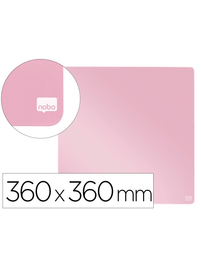 Pizarra nobo magnetica para el hogar color rosa 360x360 mm Pizarra nobo magnetica para el hogar color rosa 360x360 mm