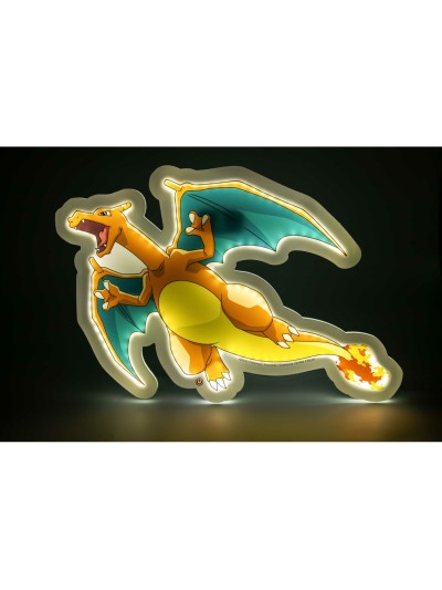 Mural lampara neon teknofun madcow entertainment pokemon charizard 30 cm