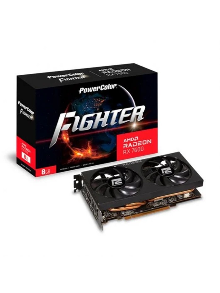 Tarjeta grafica powercolor radeon rx 7600 fighter 8gb gddr6 Tarjeta grafica powercolor radeon rx 7600 fighter 8gb gddr6