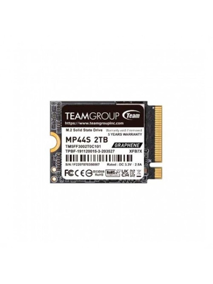 Disco duro interno ssd teamgroup mp44s 2tb m.2 pci express 4.0 Disco duro interno ssd teamgroup mp44s 2tb m.2 pci express 4.0