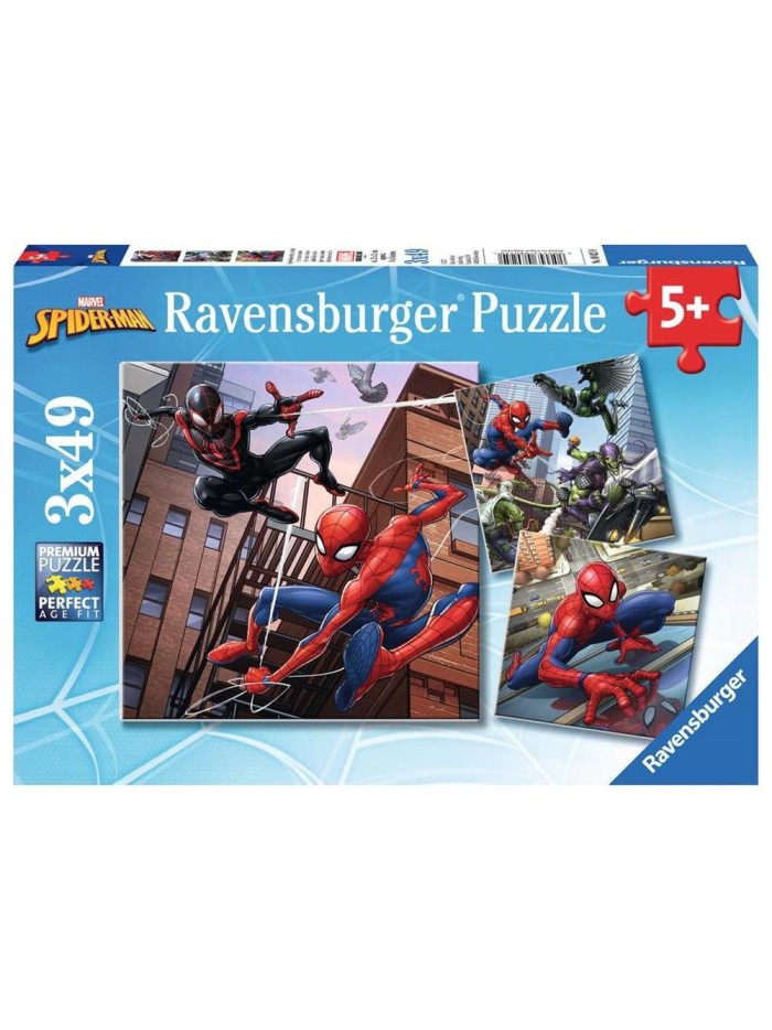 Puzzle ravensburger spiderman 3x49 Puzzle ravensburger spiderman 3x49