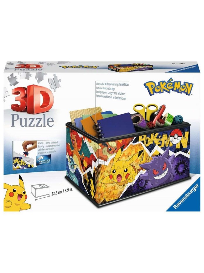 Puzzle 3d ravensburger storage box - pokemon Puzzle 3d ravensburger storage box - pokemon