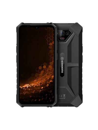 Telefono movil smartphone rugerizado hammer iron v 6gb + 6gb + 64gb negro