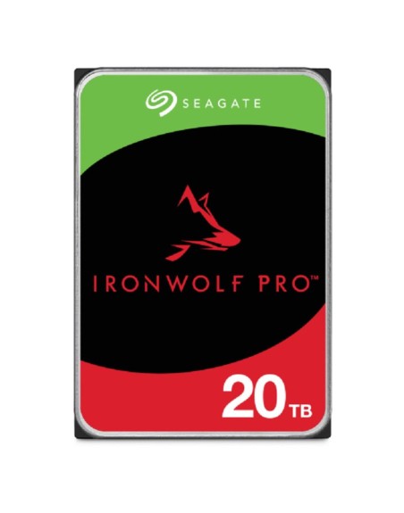 Disco duro interno hdd seagate ironwolf pro nas st20000nt001 20tb 3.5 pulgadas 7200rpm - 256mb - sata 6gb - s