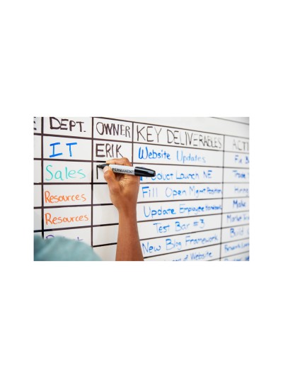 Pizarra blanca post-it super sticky flex adhesiva removible rollo 121,9x182,9 cm