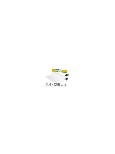 Pizarra blanca post-it super sticky flex adhesiva removible rollo 91,4x121,9 cm