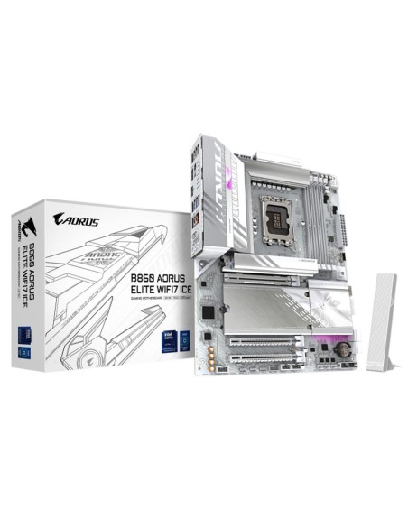 Placa base gigabyte b860 aorus elite wifi7 ice atx - 4x ddr5 - 4x sata3 lga 1851