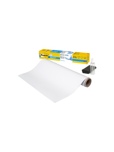 Pizarra blanca post-it super sticky flex adhesiva removible rollo 60,9x91,4 cm