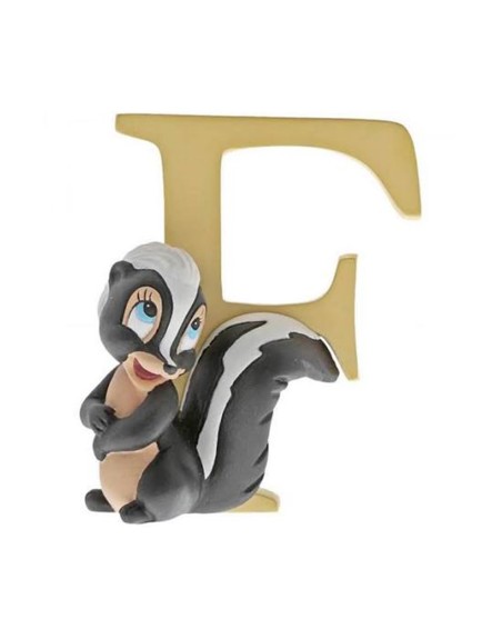 Figura enesco disney bambi flor letra f