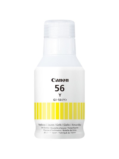 Botella tinta canon gi - 56y amarillo 135ml 14881 paginas
