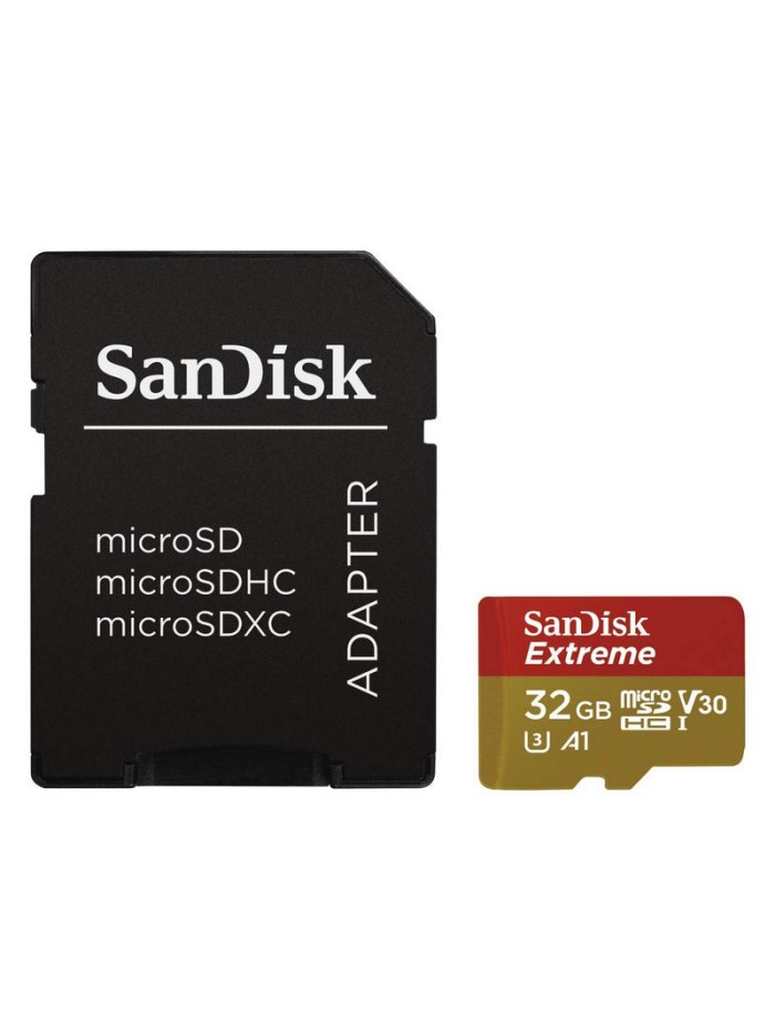 Tarjeta memoria micro secure digital 32gb sandisk extreme clase 10 uhs - i + adaptador Tarjeta memoria micro secure digital 32gb sandisk extreme clase 10 uhs - i + adaptador