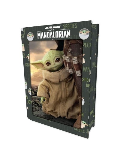Puzzle libro lenticular prime 3d star wars the mandalorian 300 piezas
