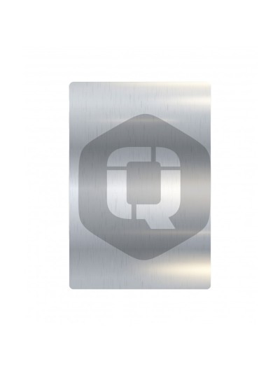 Lamina trasera de personalizacion qcharx metal