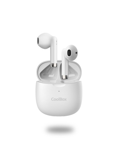 Auriculares coolbox tws - 01 manos libres blancos bluetooth