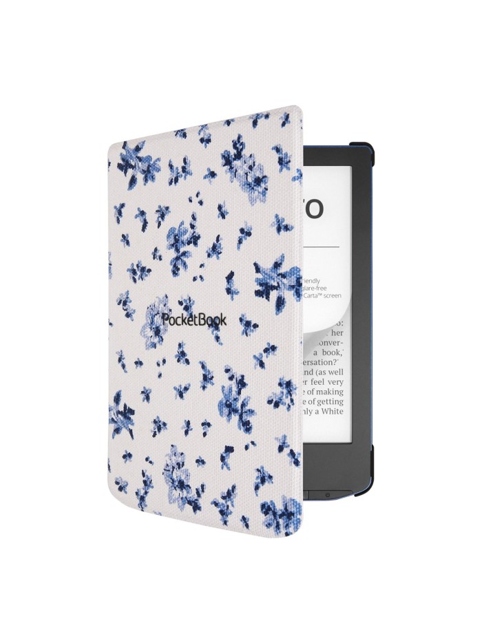 Pocketbook funda shell series verse + verse pro - patron flores blanco azul Pocketbook funda shell series verse + verse pro - patron flores blanco azul