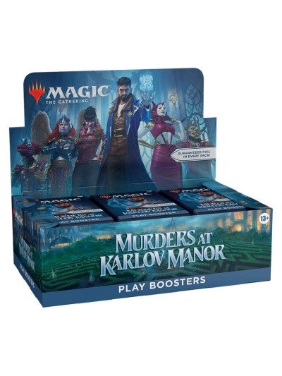 Caja de sobres magic the gathering play booster murders at karlov manor inglés
