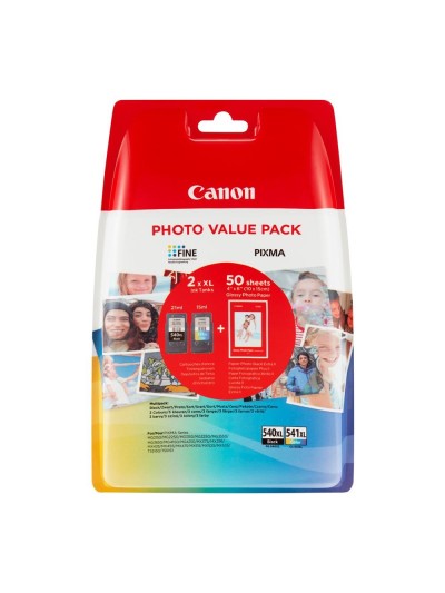 Multipack canon pg - 540l - cl - 541xl + papel fotografico