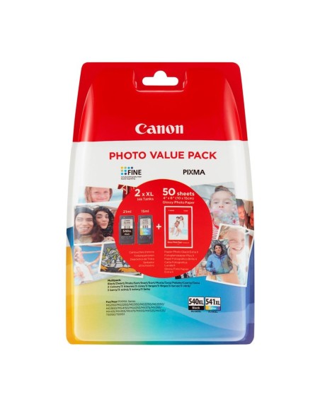 Multipack canon pg - 540l - cl - 541xl + papel fotografico