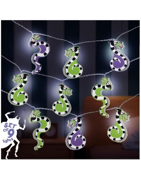Cuerda de luces led paladone beetlejuice 9 personajes 130 cm