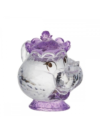 Figura acrílica enesco disney la bella y la bestia mrs. potts