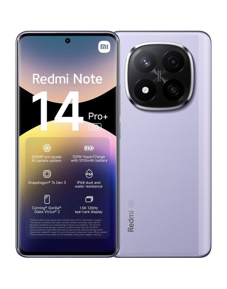 Movil xiaomi redmi note 14 pro+ 5g 8 - 256gb purpura