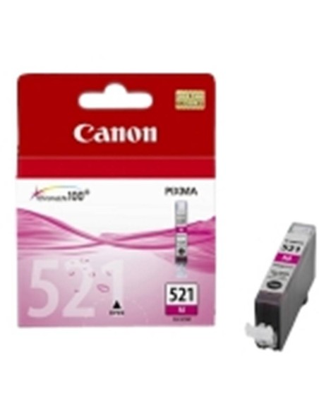 Cartucho tinta canon cli 521m magenta 9ml pixma 3600 - 4600 - 4700 - mp540 - 550 - 560 - 620 - 630 - 640 - 980 - mx860 - 870