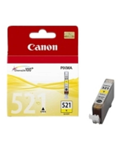 Cartucho tinta canon cli 521 amarillo 9ml pixma 3600 - 4600 - 4700 mp 540 - 550 - 560 - 620 - 630 - 640 - 980 mx860 - 870