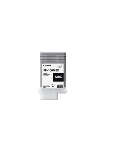 Cartucho canon pfi - 106mbk negro mate ipf6400se - ipf6300s - ipf6400s - ipf6300 - ipf6350 - ipf6400 - ipf6450