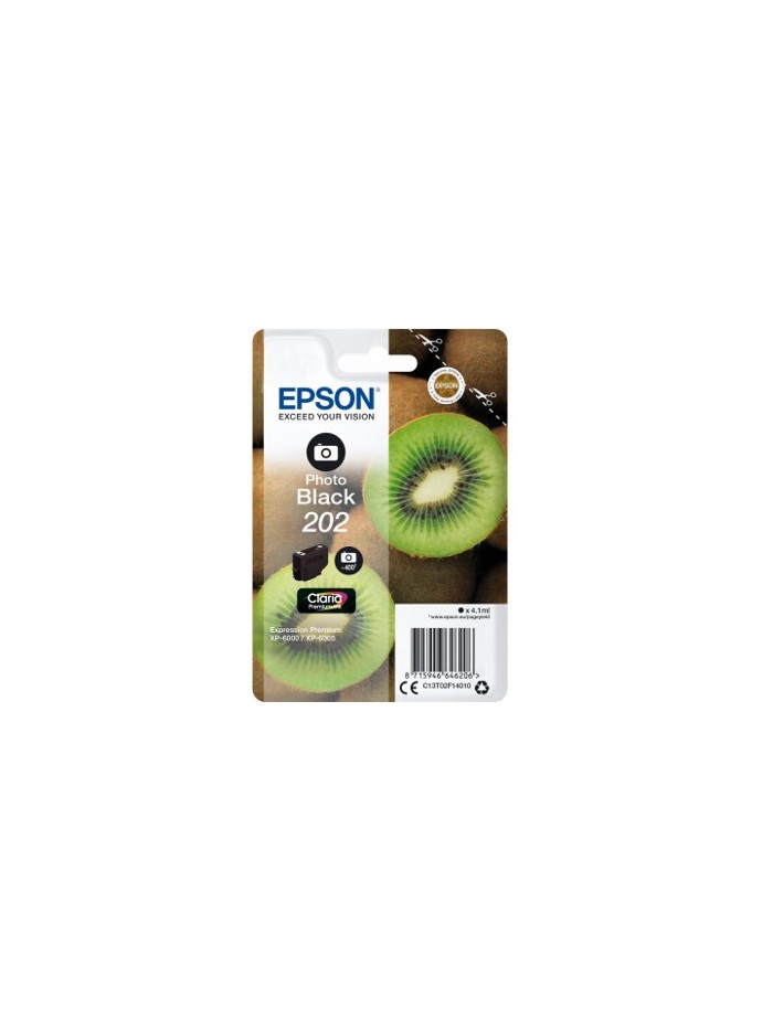 Cartucho tinta epson c13t02f14010 singlepack foto negro 202 claria premium ink xp - 6000 - xp - 6005 - kiwi Cartucho tinta epson c13t02f14010 singlepack foto negro 202 claria premium ink xp - 6000 - xp - 6005 - kiwi