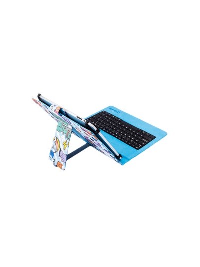 Funda universal estampada silver ht para tablet 9 - 10.1 pulgadas + teclado micro usb pixel gamer