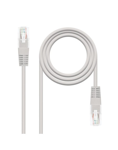 Cable red nanocable latiguillo rj45 utp cat6 3m gris