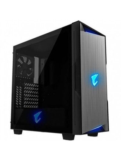 Caja gaming gigabyte ac300g atx 2xusb3.0 1xusbc rgb s - f negro
