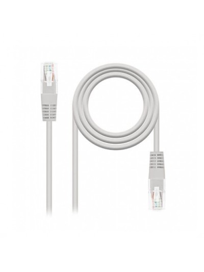 Cable red nanocable latiguillo rj45 utp cat6 10m gris