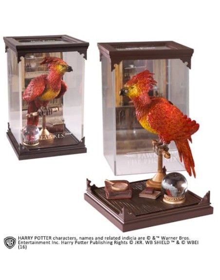 Figura the noble collection harry potter criaturas magicas fawkes fenix
